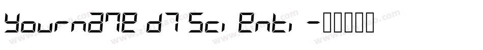 Yourname D7 Scienti字体转换